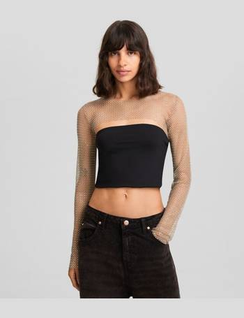 Shop Bershka Mesh Tops for Women up to 55% Off