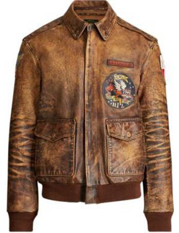 ralph lauren leather jacket for men