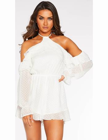 quiz white playsuit