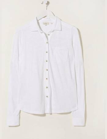 SS106 NEW RRP £38.00 Ex  Fat face Charlie broderie twist front blouse white