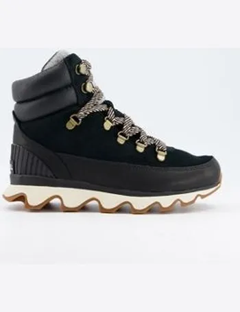 cat mimicry flatform lace up hiking boots in taupe