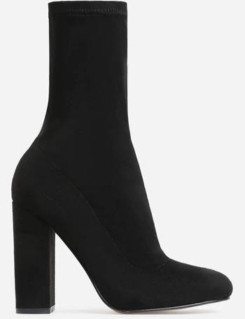 Hayden block heel sales sock boot