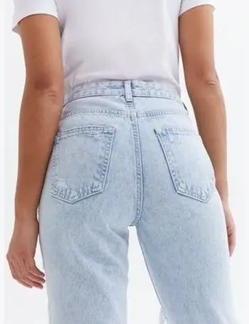 Shop New Look Womens Ripped Mom Jeans up to 75% Off