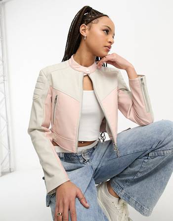 Shop Stradivarius Women's Faux Leather Jackets up to 55% Off