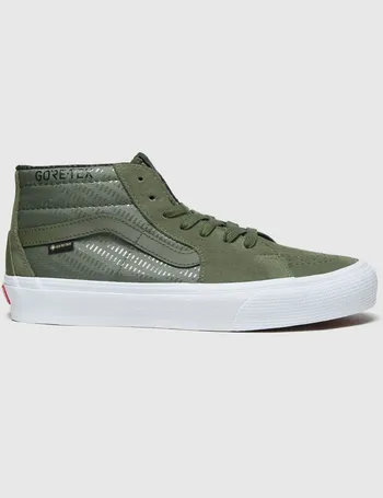 vans mid top hombre dorados