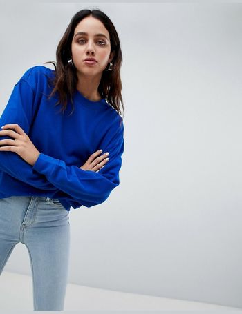 Huge cropped sweatshirt online weekday