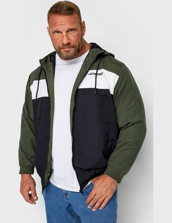 BadRhino Big & Tall Mens Plus Size Khaki Green Bomber Jacket