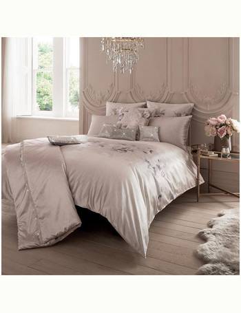 Duvet Comforter Cover 230cm X 220cm - Uk King Size Kylie Minogue Messina Mist Grey Diamante Satin 200TC Usa Queen Size