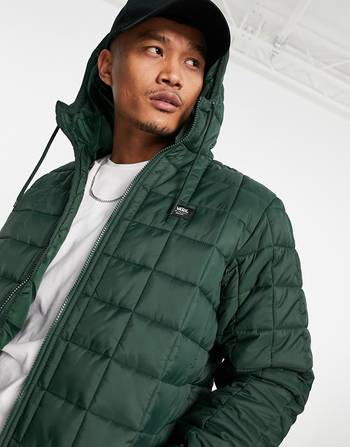 vans green puffer jacket