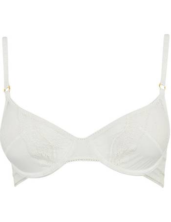 Stella McCartney Ally soft cup bra in velvet fabric with jacquard