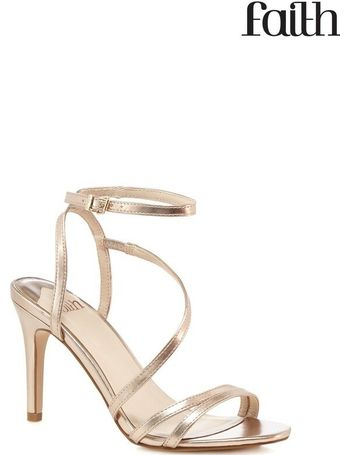 Faith delly rose sales gold heeled sandals