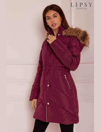 Shop Lipsy Women s Fur Hood Coats DealDoodle