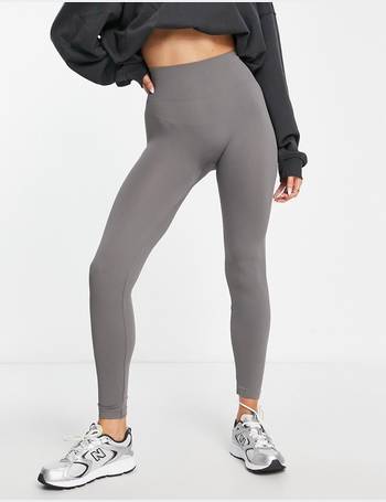 Pull&Bear seamless ribbed leggings in navy - part of a set