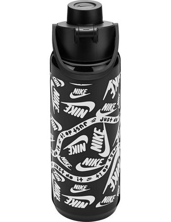 Nike Clear Core Hydro Flow Graphic Swoosh 709ml Water Bottle, Grey