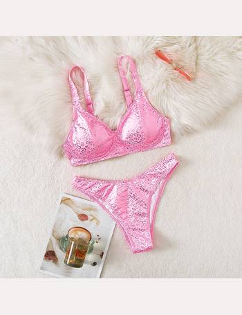 Shop SHEIN Women's Pink Swimwear