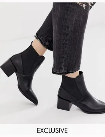 raid exclusive vienna black heeled chelsea boots