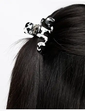 ASOS DESIGN hair clip claw in black