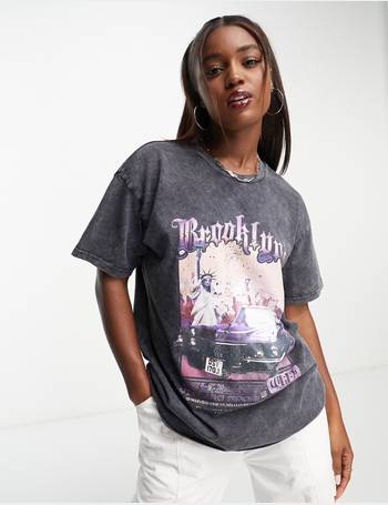 Daisy Street + Daisy Street Relaxed T-shirt With Groovy Chick Print