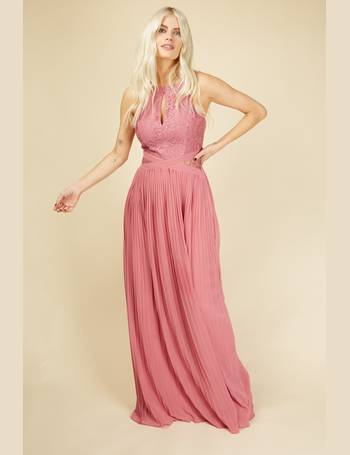 Little mistress lauren keyhole lace insert maxi outlet dress