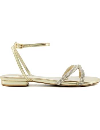 Crossover Ankle Strap Flat Sandals