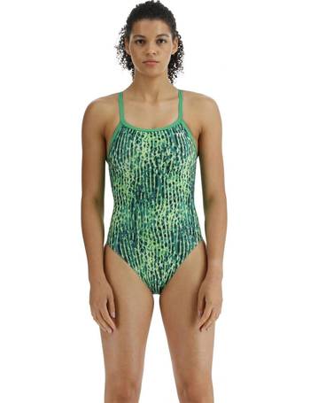 Women's Aquafitness 1-Piece Swimsuit - Romi Nick Green - Green - Nabaiji -  Decathlon