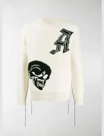 Alexander mcqueen hot sale skull jumper