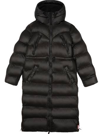 hunter original long puffer coat