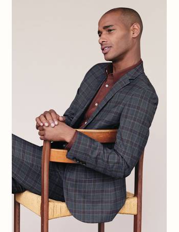 next blue tartan suit