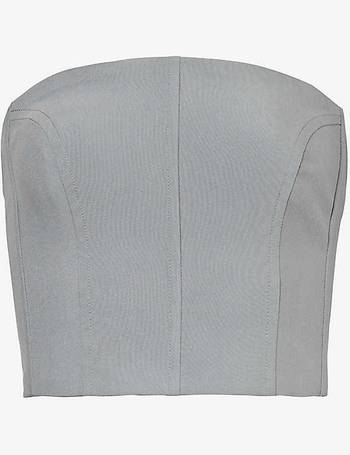 Audette fuller-bust cotton corset top