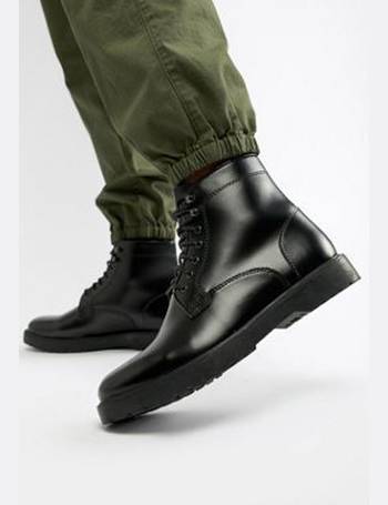 zign military boots in black
