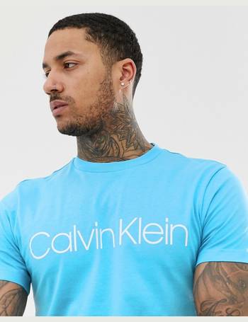calvin klein light blue t shirt
