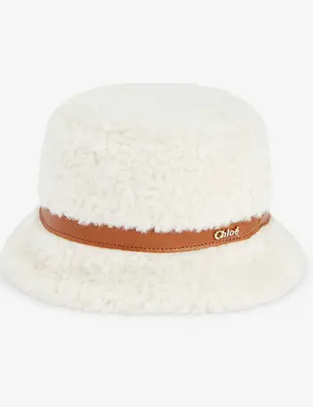 Chloé Kids scallop-edge organic cotton sun hat - White