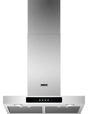 zanussi 60cm stainless steel chimney cooker hood zhc60136x