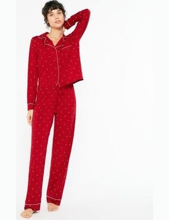 Petite Red Soft Touch Christmas Family Pyjama Set with Fair Isle Print