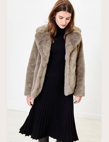 Oasis Faux Fur Coats For Women Up, Oasis Faux Fur Coat Grey