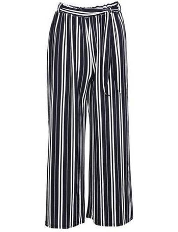 blue and white striped trousers womens