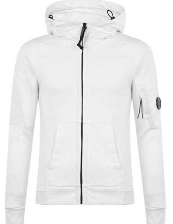 cp company nylon sleeve hooded sweatshirt