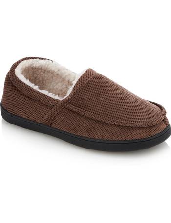 mens moccasin slippers debenhams