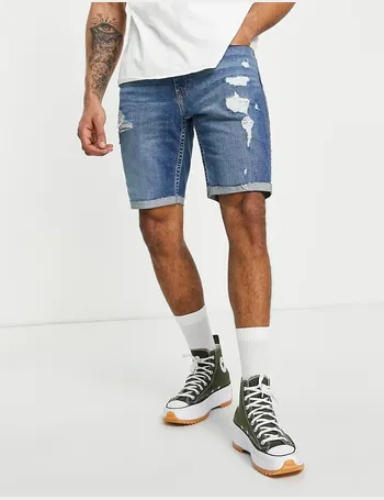 hollister jean shorts mens