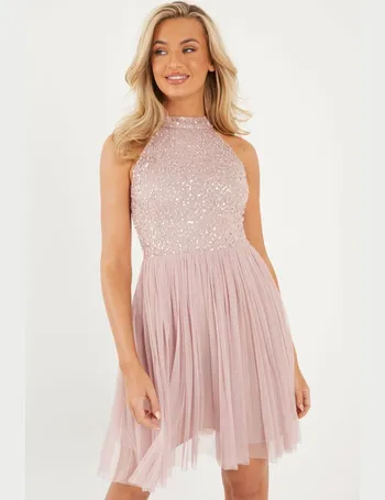 quiz pink sequin dress