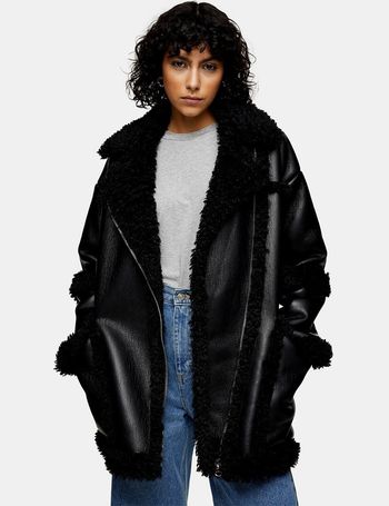 Shop Topshop Women's Black Biker Jackets up to 80% Off