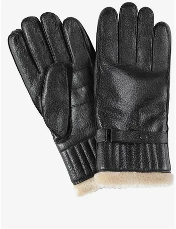 mens grey barbour gloves