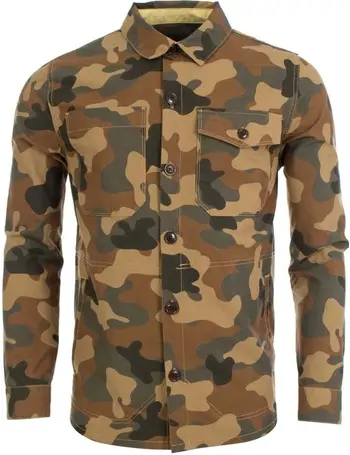 barbour international camo overshirt