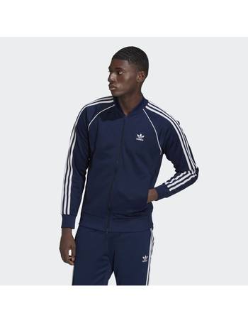 Mens navy cheap adidas jacket