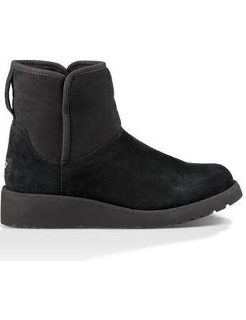 ugg black kristin wedge mini boot