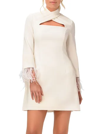 Shop Aidan Mattox Women s White Dresses up to 95 Off DealDoodle