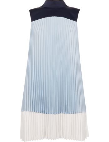 blue pleated ted baker dress