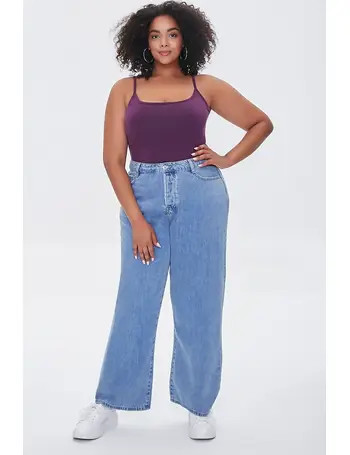 Plus Size Embroidered Star Jeans