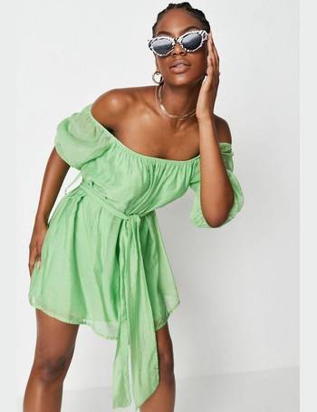 Missguided lime outlet dress