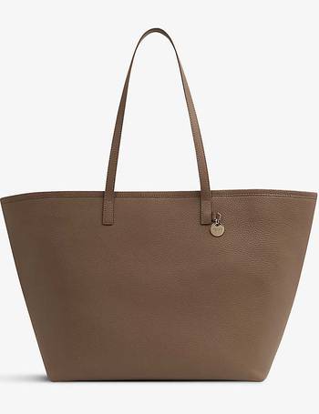 Reiss norton leather online tote